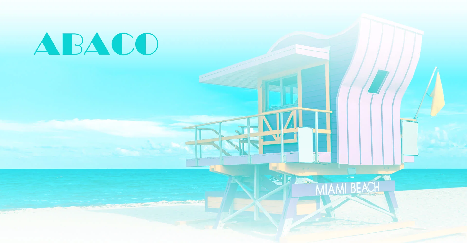Abaco Miami Beach Ultra Soft Beach Towel - Image 2